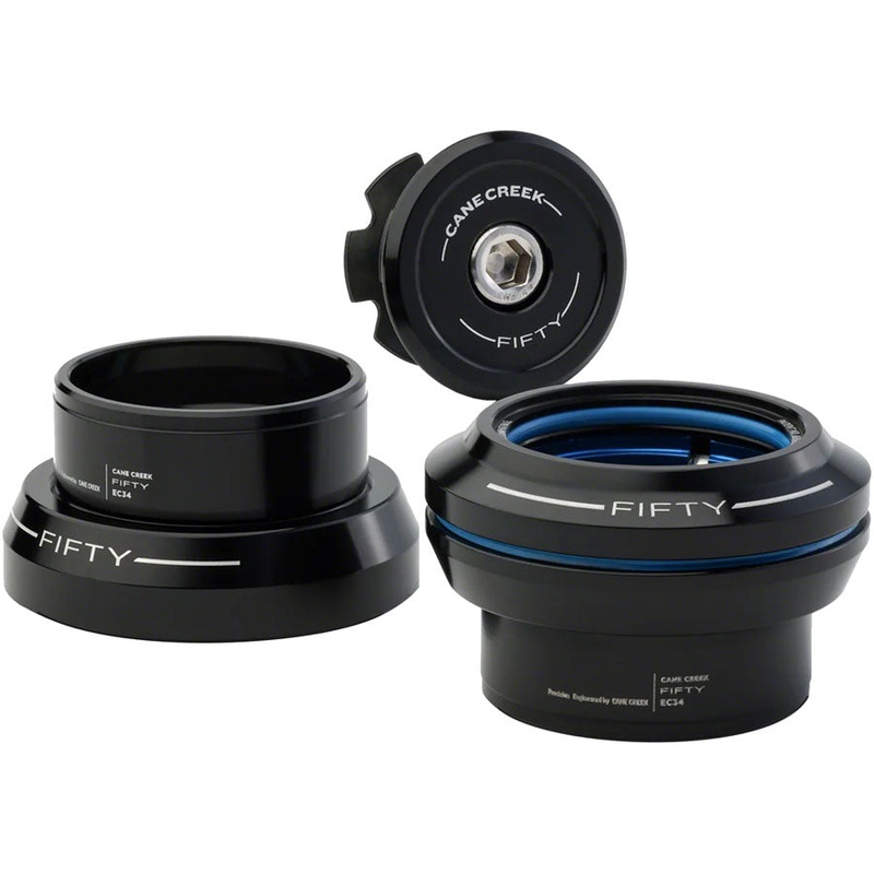 Cane Creek 50 Headset - EC34/28.6 Upper | EC34/30 Lower Straight Black
