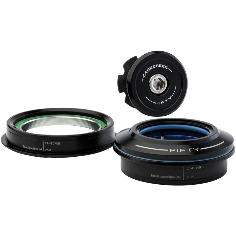 Cane Creek 50 Headset - ZS44/28.6/H8 Upper | ZS44/30/H8 Lower Straight Black