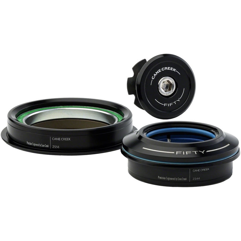 Cane Creek 50 Headset - ZS44/28.6/H8 Upper | ZS56/30 Lower Tapered Black