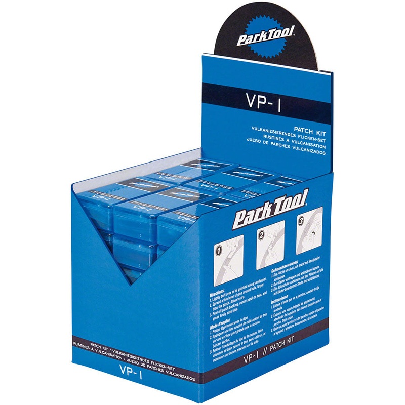 Park Tool Vulcanizing Patch Kit: Display Box with 36 Individual Kits