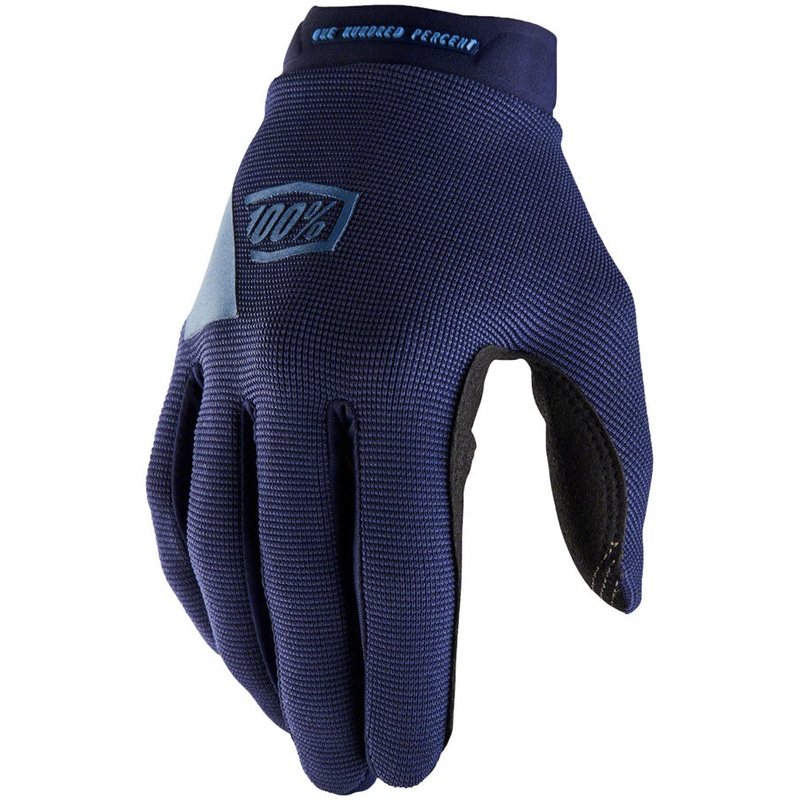 100% Ridecamp Gloves - Navy/Slate Blue Full Finger Large
