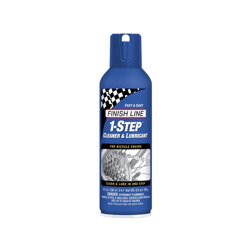 Finish Line 1-Step Cleaner and Bike Chain Lube - 8oz Aerosol