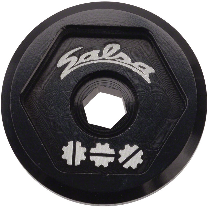 Salsa Split Pivot Dropout Tool Top Cap Black with Black Bolt