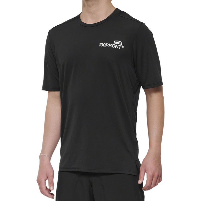 100% Airmatic Short Sleeve Jersey - Black Mens X-Large