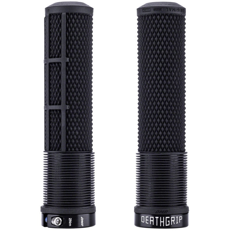 DMR DeathGrip 2 Flangeless Grips - Thick Lock-On Black