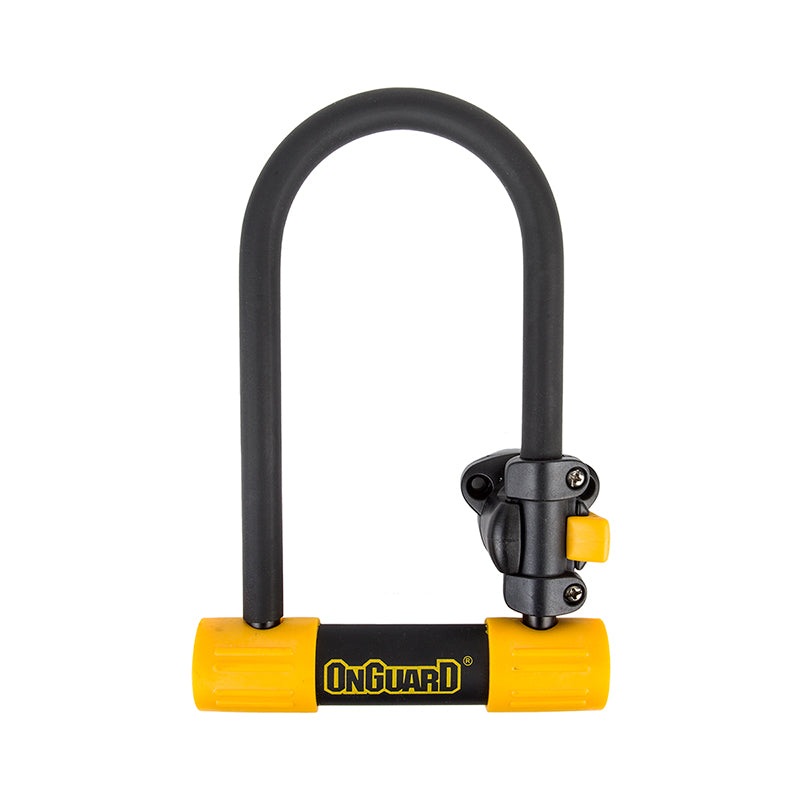 OnGuard BullDog Series U-Lock - 3.5 x 7" Keyed Black/Yellow Includes bracket