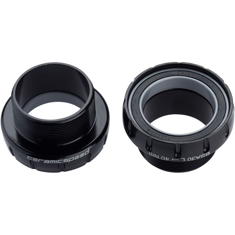 CeramicSpeed BSA30 MTB Bottom Bracket - BSA Thread 30mm Spindle Coated Races BLK