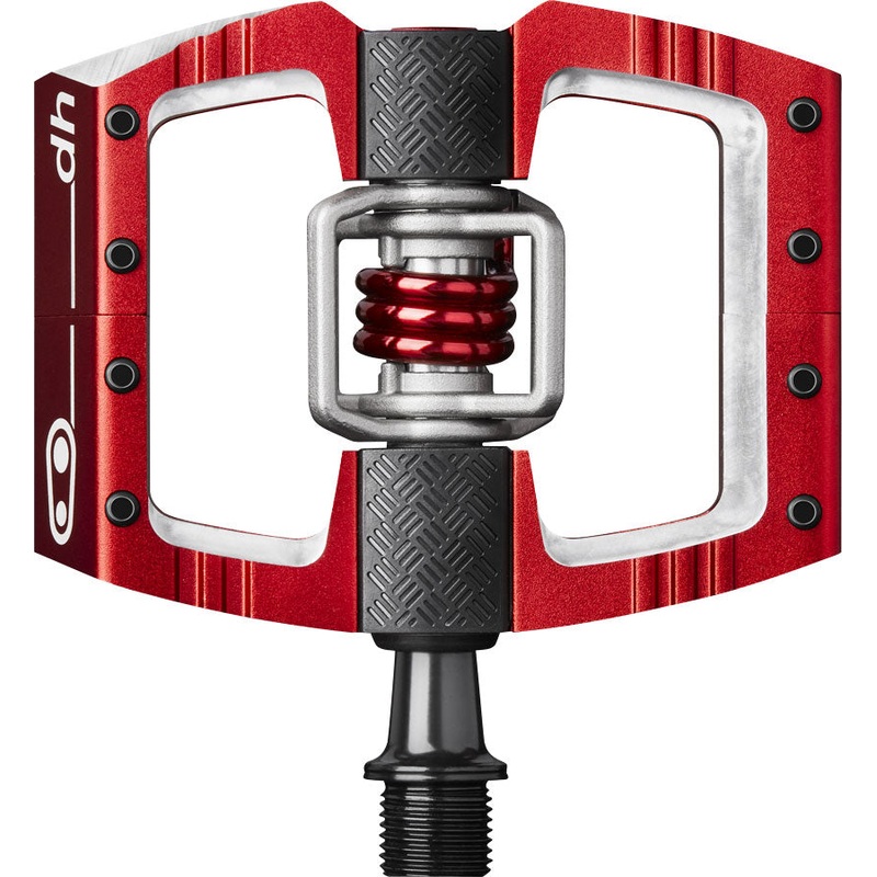 Crankbrothers Mallet DH Pedals - Dual Sided Clipless Platform Aluminum 9/16" Red