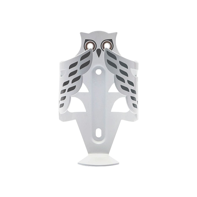 Portland Design Works The Snow Owl Cage Bottle Cage White/Gold