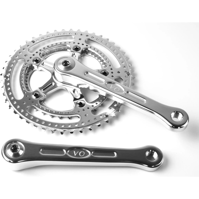 Velo Orange Grand Cru Drillium 110 Fluted Double Crankset 170mm