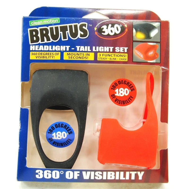 Brutus 360 Headlight - Tail Light Set - Blk/Red