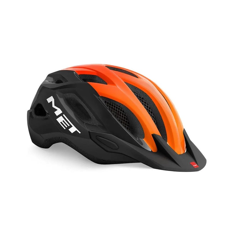 Met Crossover Hybrid Cycling Helmet (Black/Orange/Glossy) M