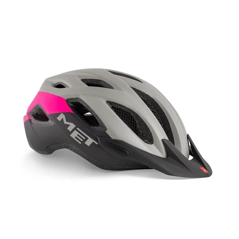 Met Crossover Hybrid Cycling Helmet (Gray/Pink/Matt) M