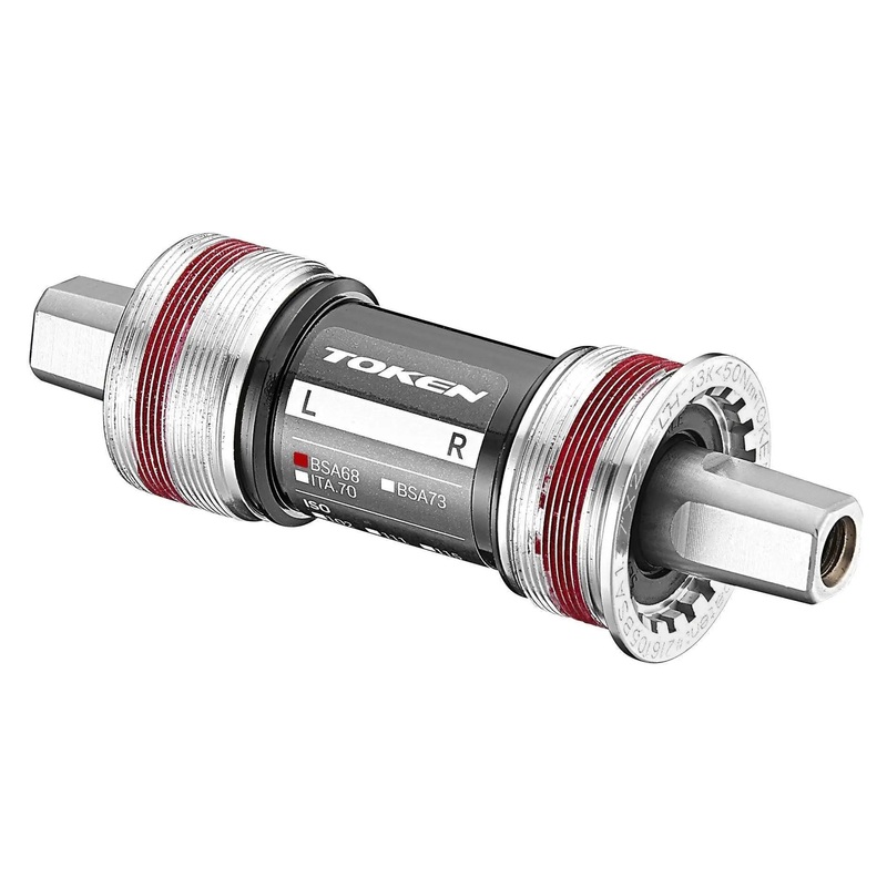 TOKEN BOTTOM BRACKET JIS SQUARE TAPPERED CERAMIC BEARINGS TI AXLE 113.5 DBB868TBT-TK113