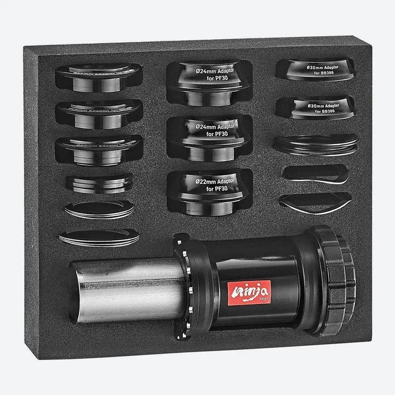 TOKEN BOTTOM BRACKET NINJA BB 7 IN 1 PF BB30/386/392 FOR SHIMANO/SRAMGXP/30MM CRANKSET DBBTF37-BKTK