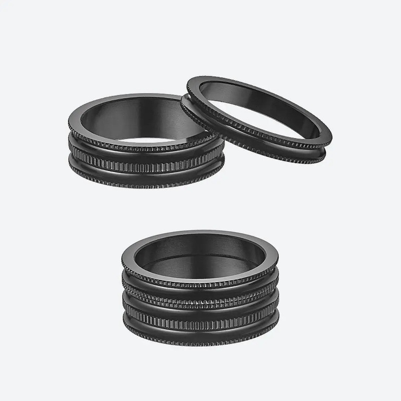 TOKEN MTX SPACERS ALLOY 5mmx10pcs BLACK CHSA1-BKTK 5mm