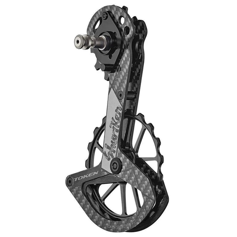 TOKEN SHURIKEN OVER SIZE PULLEY CAGE FOR SRAM AXS RED/FORCE UPPER 12T LOWER 19T ERD1759XS-TBT-BKTK