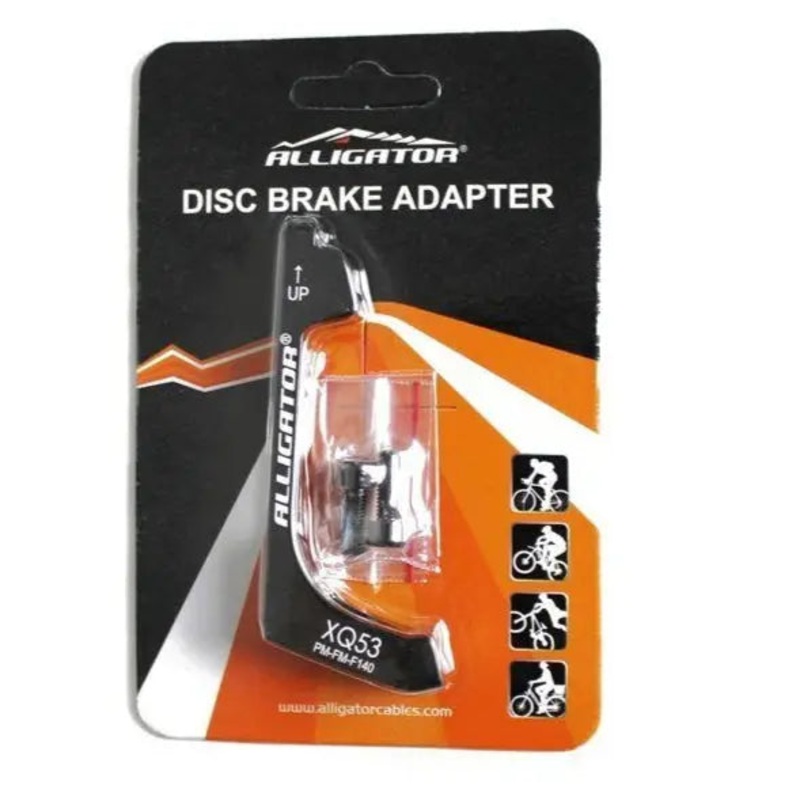 BRAKE DISC CALIPER ADAPTER CNC CONVERSION FROM FRONT FORK POST MOUNT TO FRONT FORK FLAT MOUNT 140mm