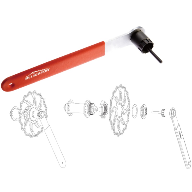 CASSETTE OPENER AND CENTER-LOCKING TOOL - 9 MM