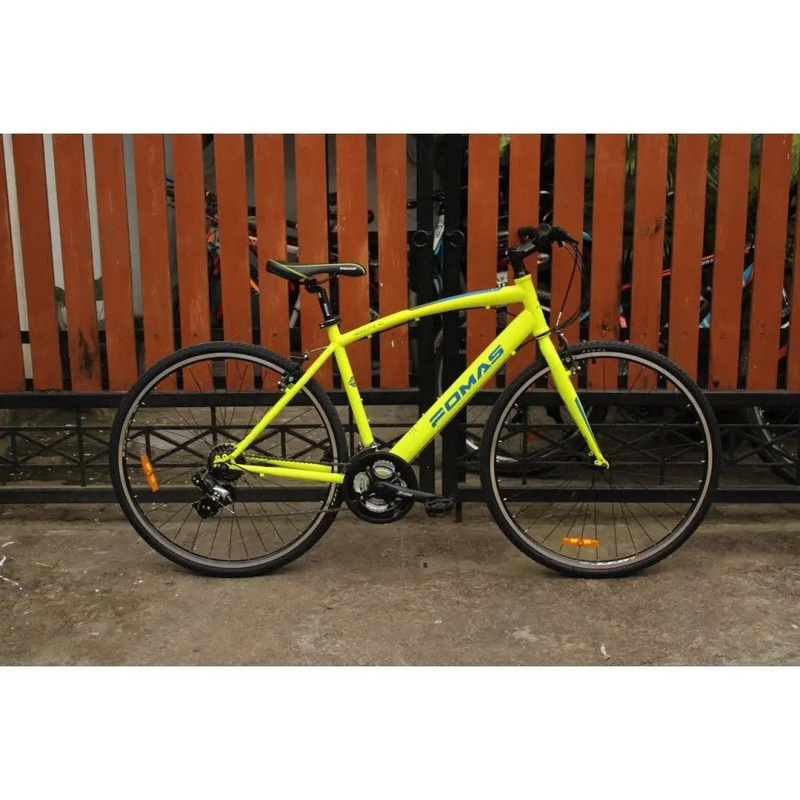 FOMAS | ABSOLUTE 4.0 HYBRID BICYCLE - ACID GREEN 19 inch