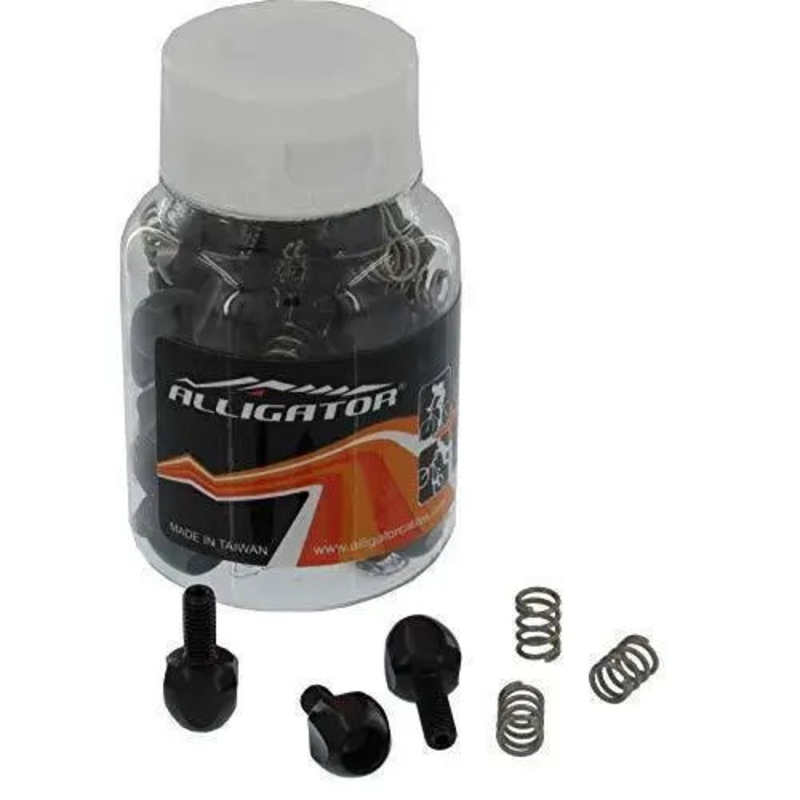 GEAR INNER CABLE INDEX ADJUSTER | ALLOY | BLACK (PACK - 40PCS)