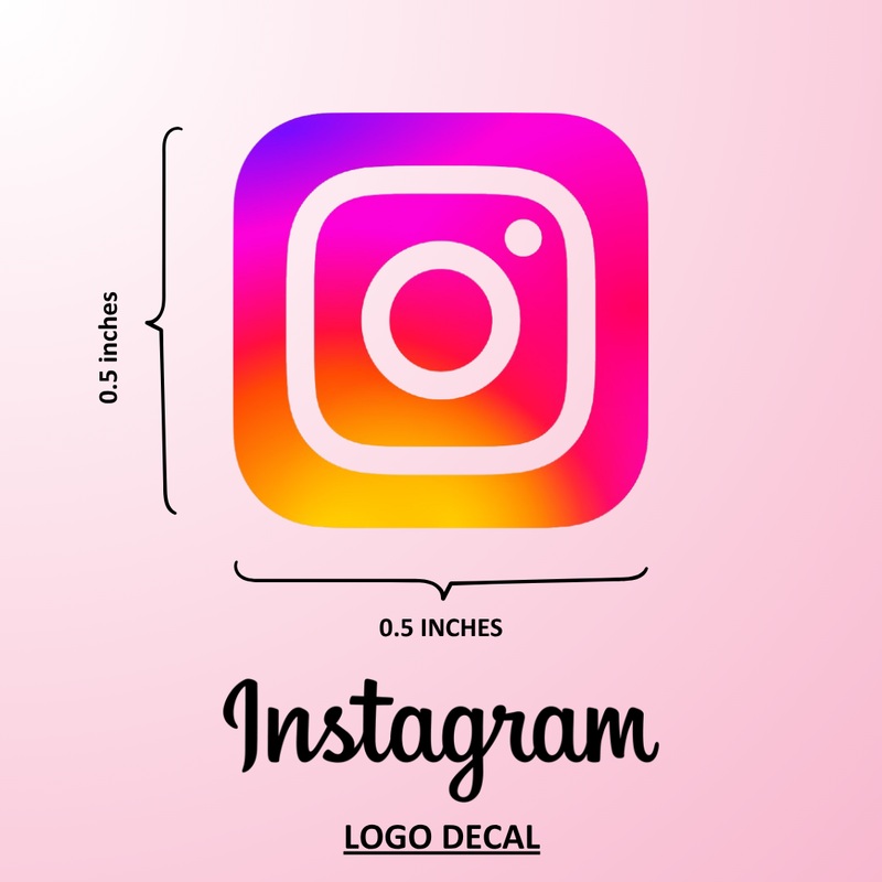 Instagram Logo Decal Sticker (1 pcs) - (0.5 in x 0.5 in)