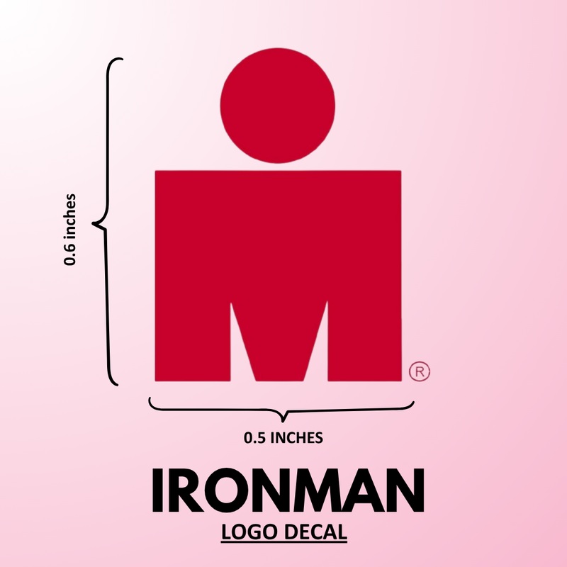 IRONMAN Logo Decal Sticker (1 pcs) - (0.6 in x 0.5 in)