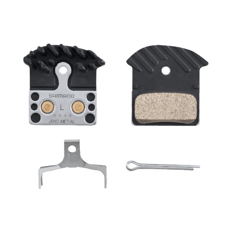 Shimano Disc Brake Pad J04C Metal w/Fin & Spring 1 Pair