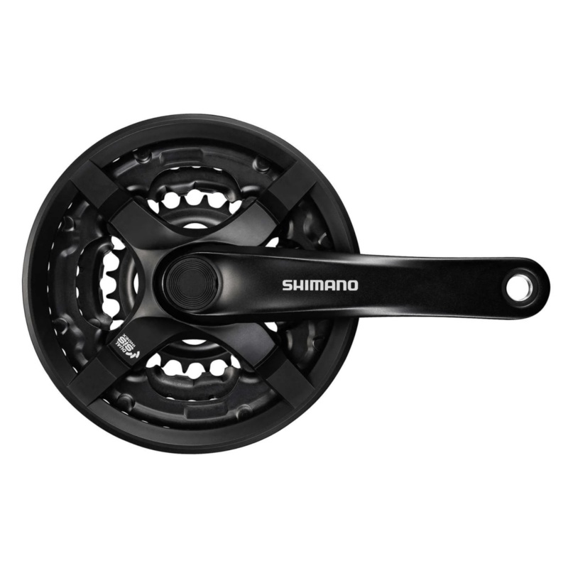 Shimano Tourney Front Chainwheel FC-TY501 3x8/7/6-speed Black 42-34-24T 170mm w/CG