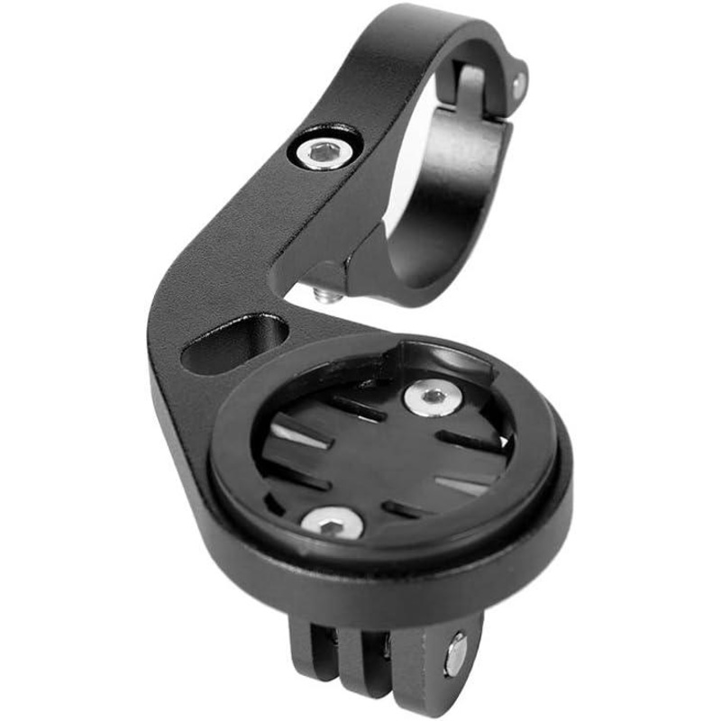 Bike Out-Front Mount Bicycle Handlebar Combo Mount for Garmin Bryton Gopro Flashlight Camera,Compatible with 31.8mm 25.4mm Handlebar (Black)