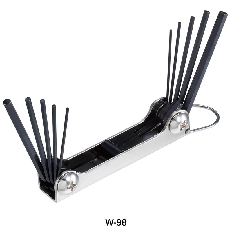 HOZAN HEX WRENCH SET (Size : 1.27 / 1.5 / 1.6 / 2 / 2.4 / 2.5 / 3 / 3.2 / 4 / 4.8mm)