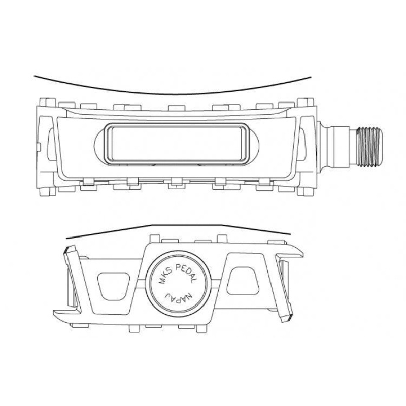 MKS Grafight-XX Platform Pedals (White)