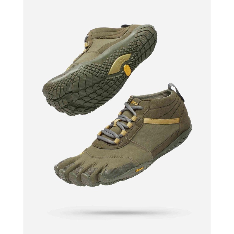 VIBRAM V-Trek 5 Fingers Men's Footwear Military/Grey UK7.5-8/US8.5-9/EU41