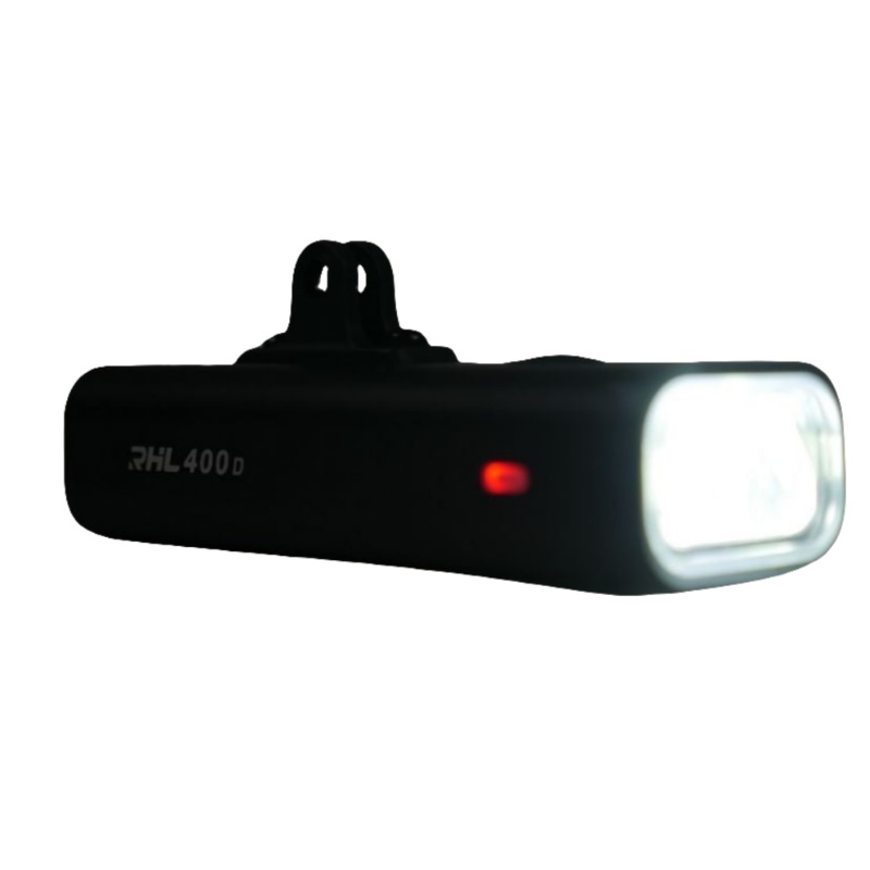 Bicycle Front Light | V6-400 - 2000 maH Battery, 400 Lumens (Black/GoPro Mount)