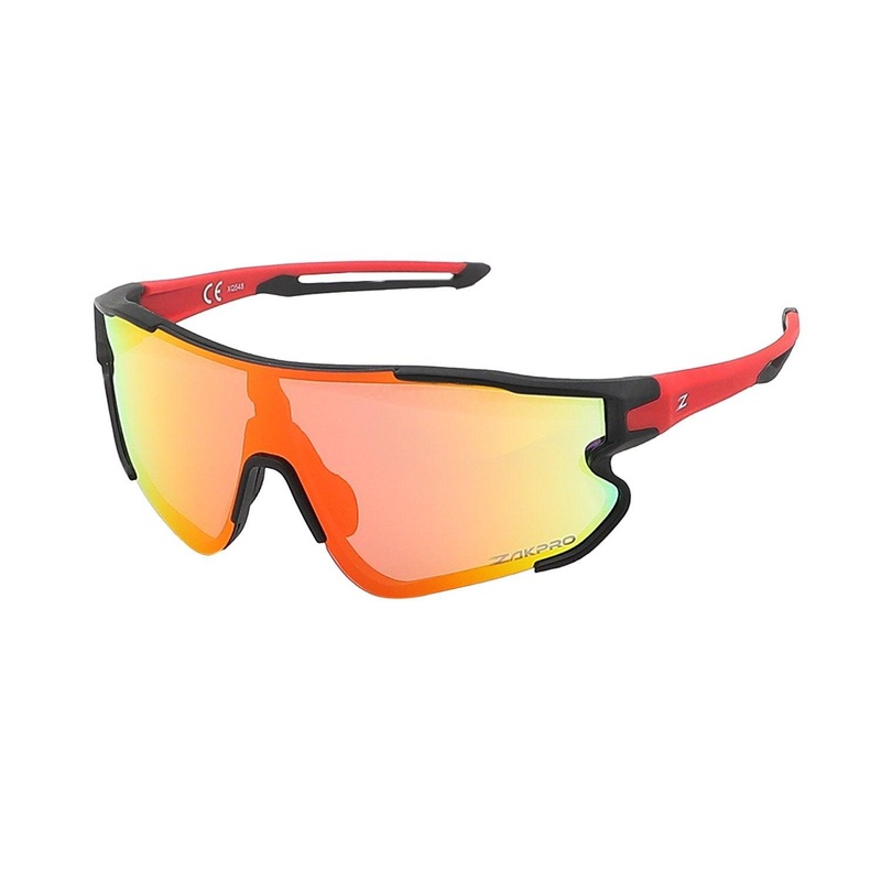 ZAKPRO Professional Outdoor Sports Cycling Sunglasses  Bright Red
