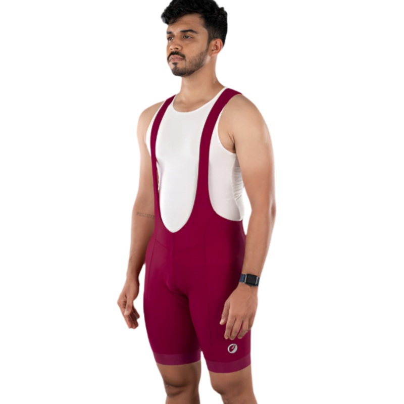 Men's Cycling | Racing Bib Shorts - Sprint (Crimson) XS