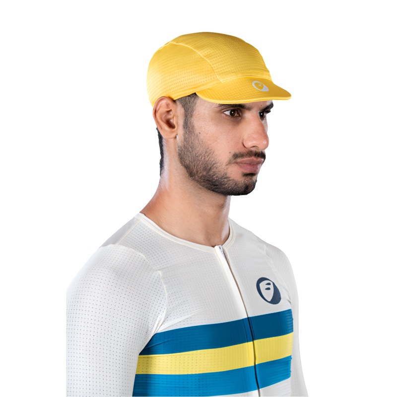 Unisex Cycling Cap | Hustle - Yellow