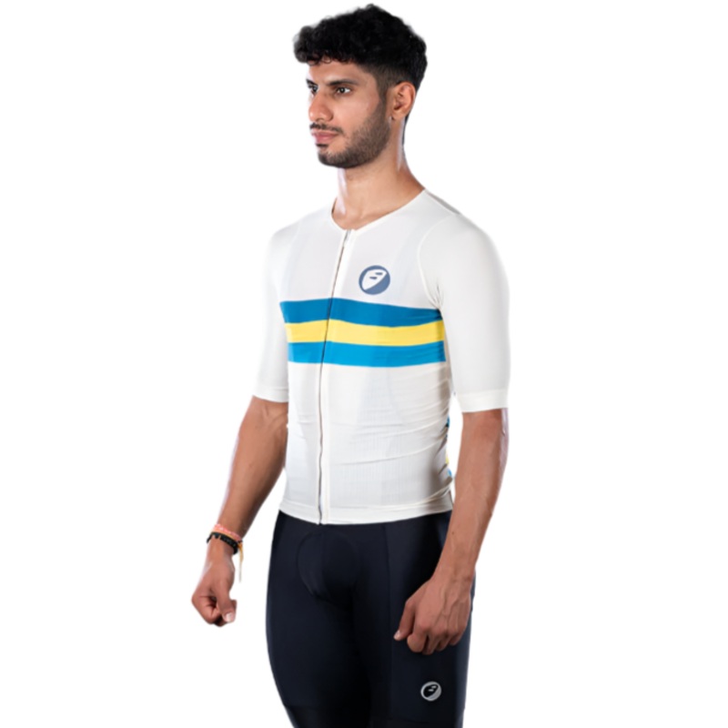 Unisex Cycling | Elite fit Jersey | Ivory XS