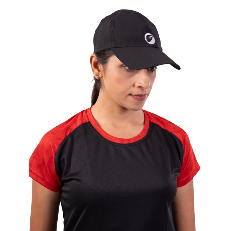 Unisex Running Cap | Streak | Black/Red Black