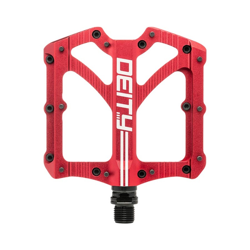 Deity Bladerunner Platform Pedals Red