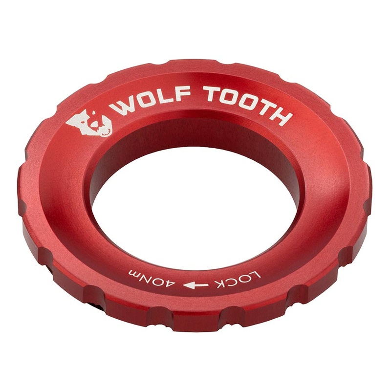 Wolf Tooth Components Center-Lock Rotor Lockring Red