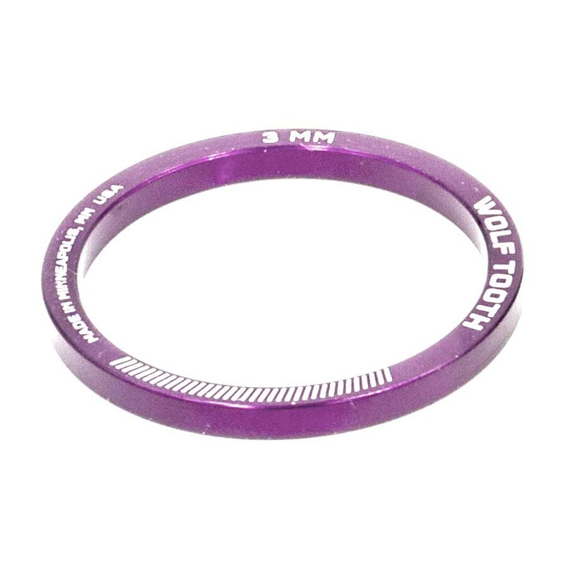 Wolf Tooth Components Precision 3mm Headset Spacer Purple