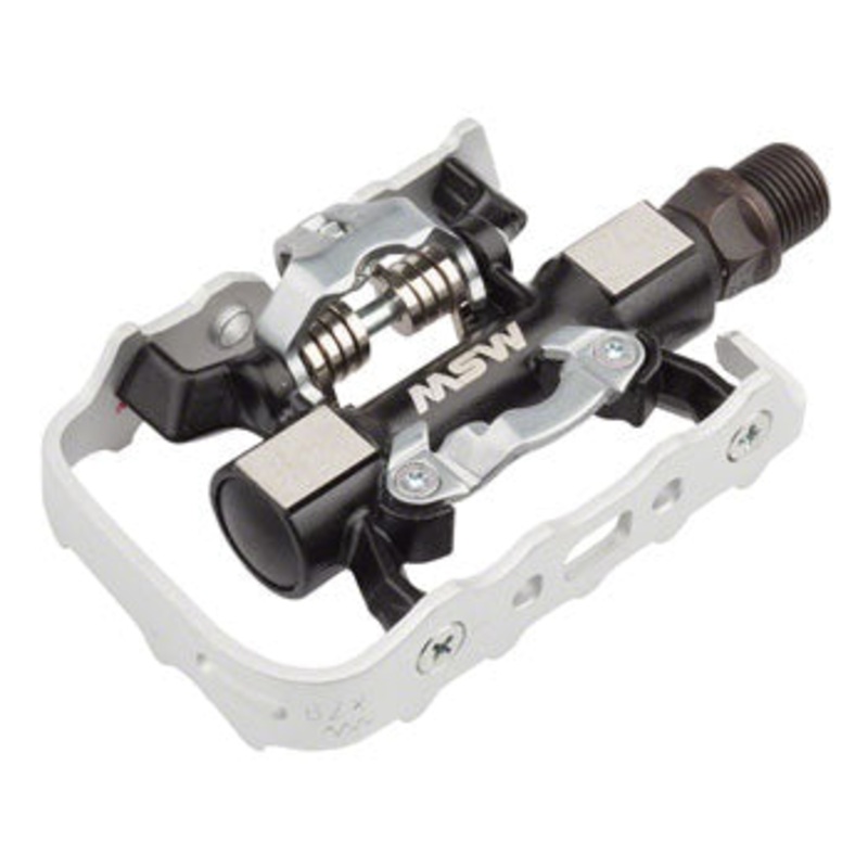 MSW CP-100 Pedals - Single Side Clipless with Platform , Aluminum
