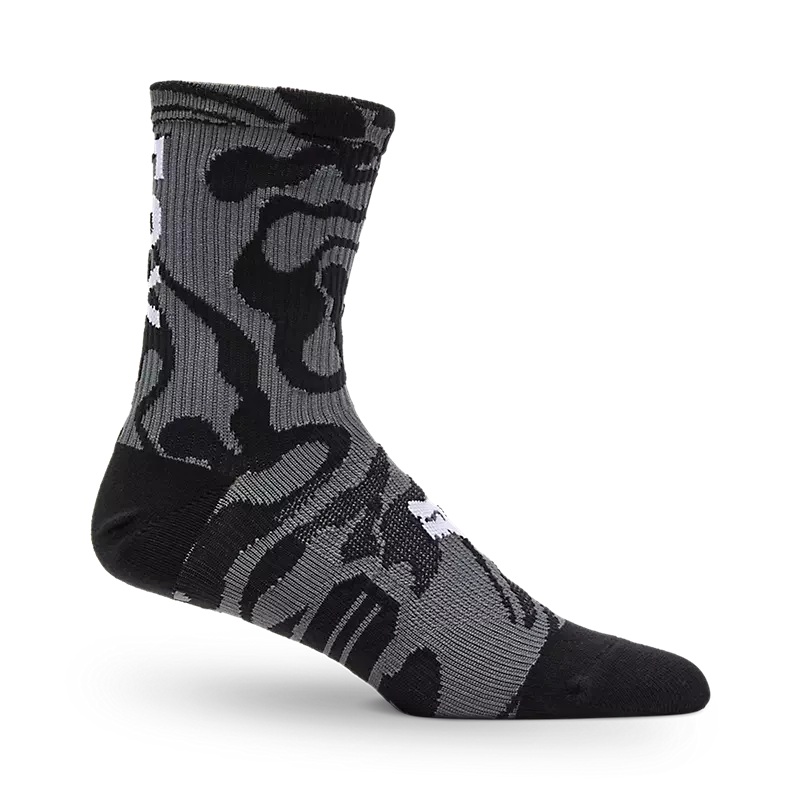 Fox 6" Ranger Sock Frequency Black XS/S