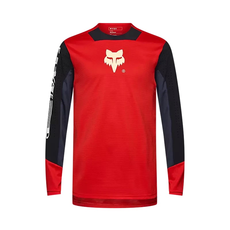 Fox Defend LS Jersey Elevated Fluorescent Red S