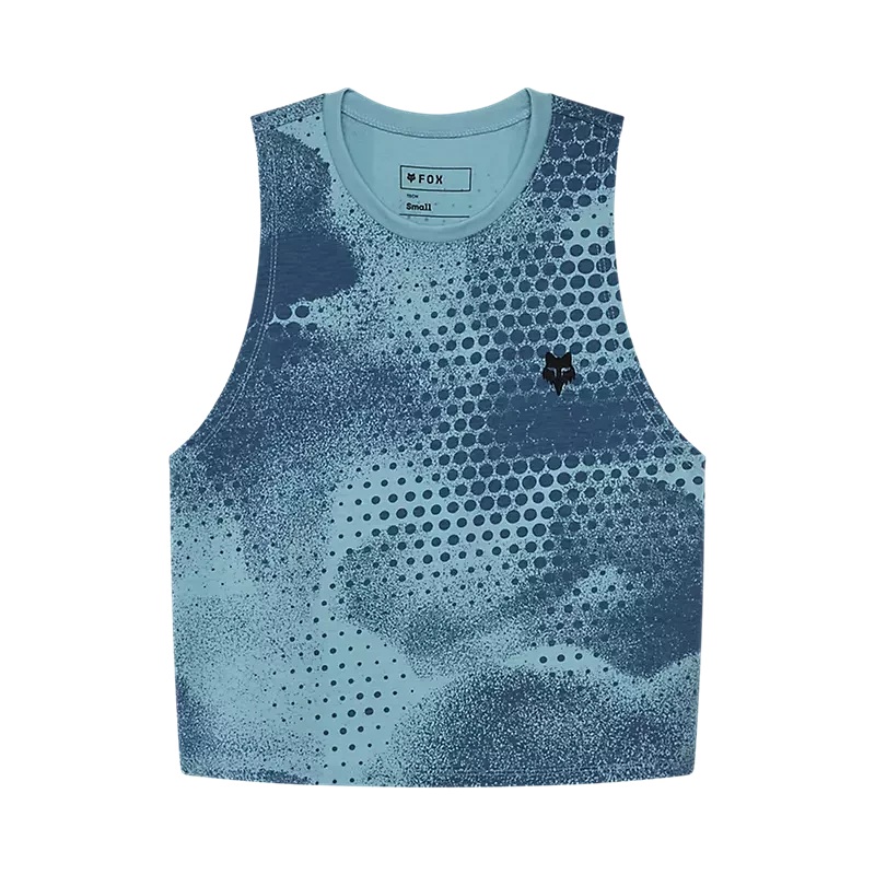 Fox Womens Aop Biker Tech Tank Vintage Wash XS