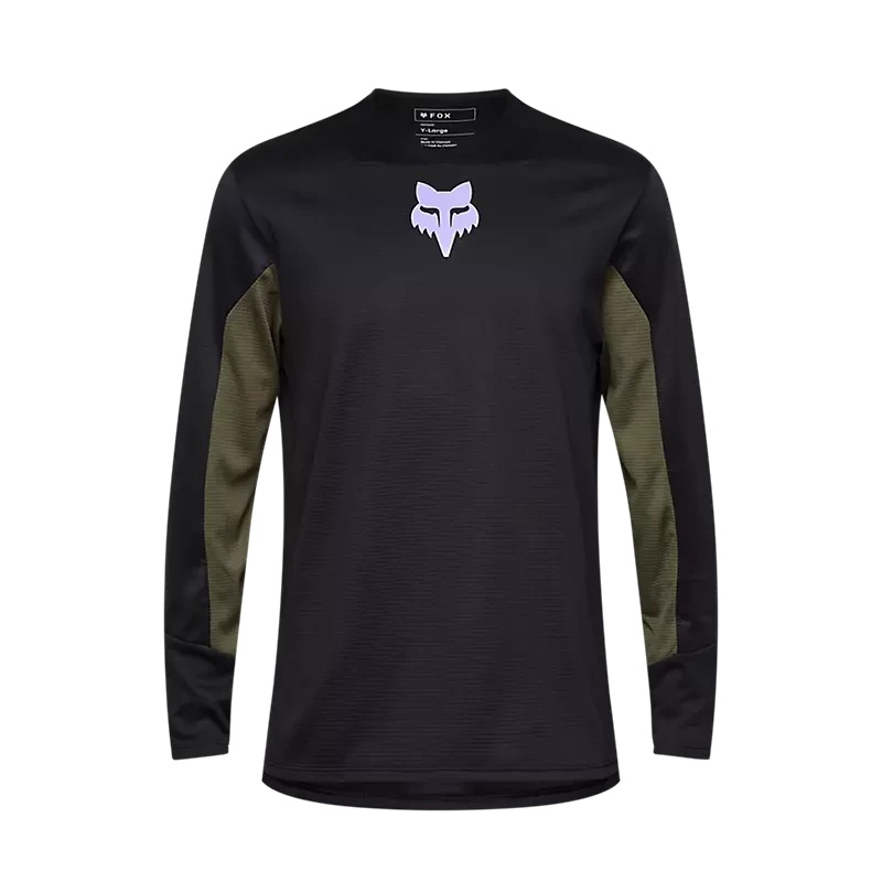 Fox Youth Defend LS Jersey Park Black YS