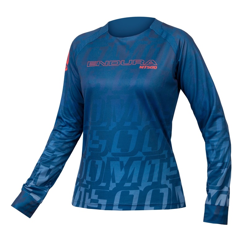 Endura Women's MT500 L/S Print Tee LTD Blueberry M