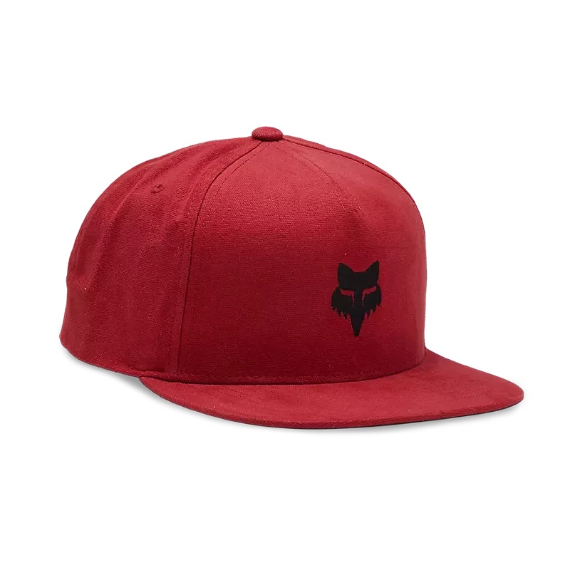 Fox Head Snapback Hat Flame Red OS