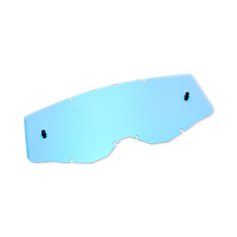 Fox MX24 Youth Main Lexan Lens - Mirror Blue OS